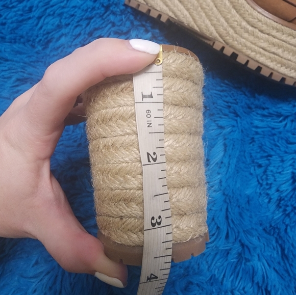 Sam Edelman Livi Suede Espadrille Platform Wedge Sandal Womens Size 6.5 - Picture 8 of 8